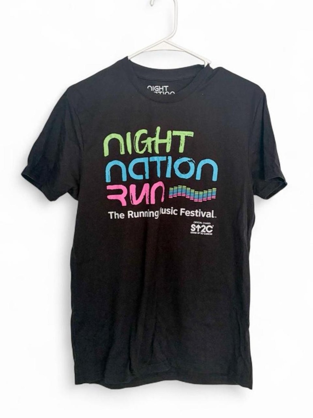Night Nation Run Black Graphic Tee - Festival Logo